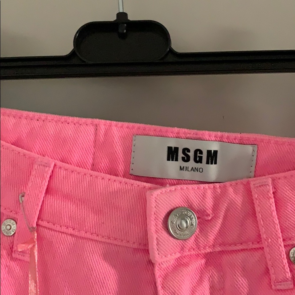 MSGM PINK jeans pants women new